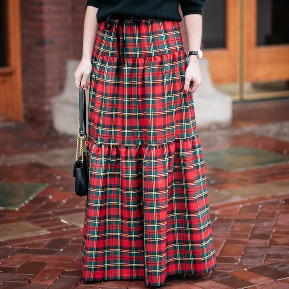 J. Crew Dresses & Skirts - J. Crew Tartan Plaid Maxi Skirt